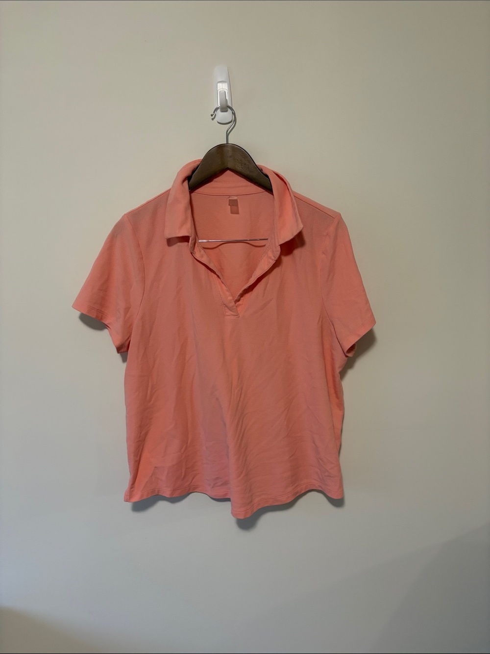 Women's Coral Short-Sleeve Polo Tee